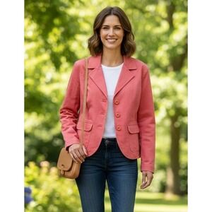 Talbots Blazer Jacket Women's Size 4 Pink Corpcore Career Office Work Old‎ Money